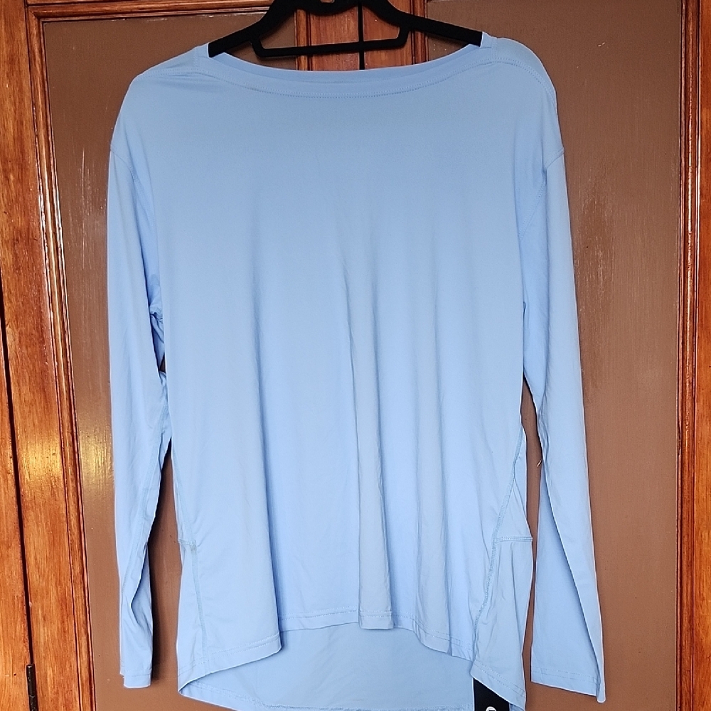 Sky Blue Long Sleeve Women's Top